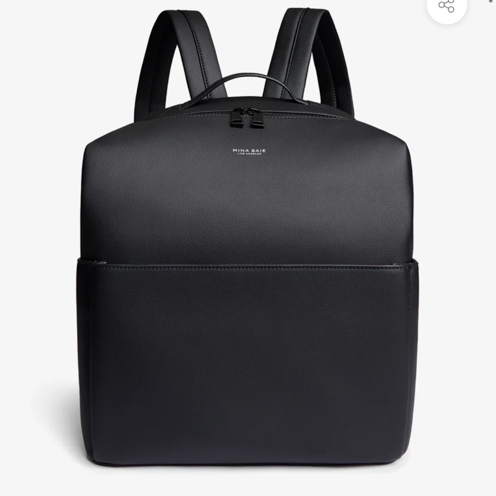 Mina Baie Stevie Backpack - Full Vegan Leather Black